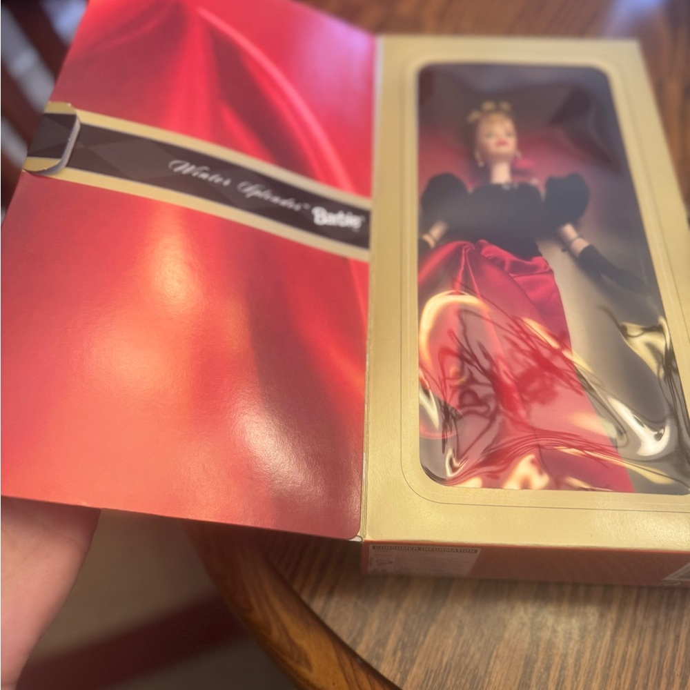 1998 Avon Barbie in Glamorous Red and Black Ensemble